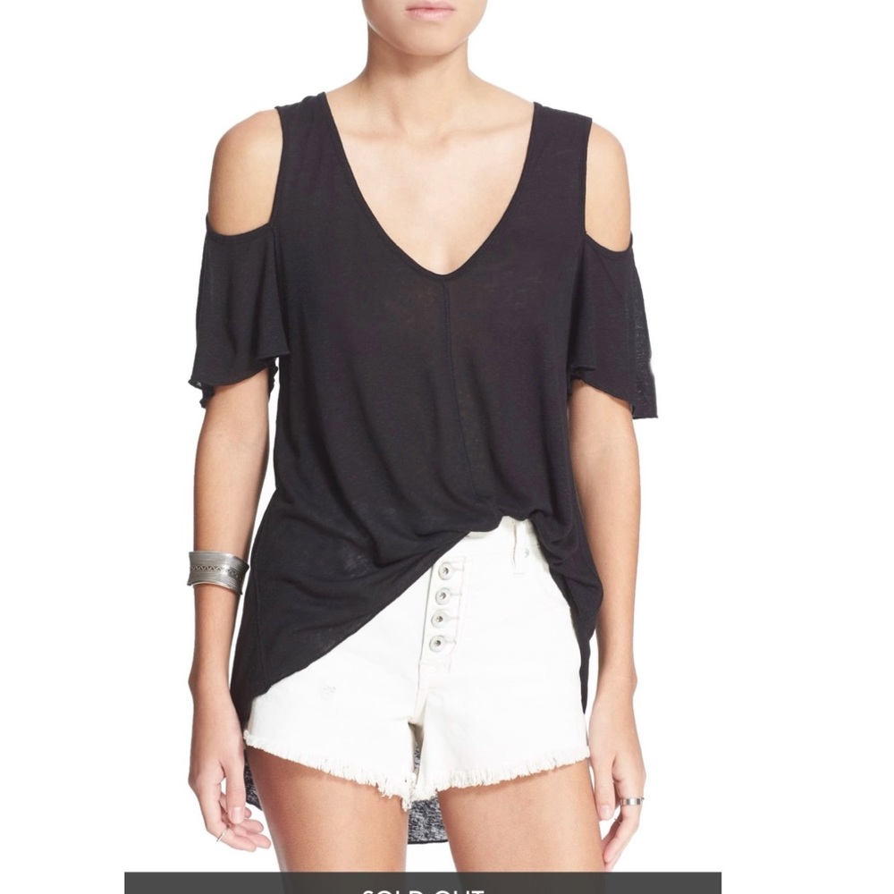 Free People Bittersweet Cold Shoulder Top XS